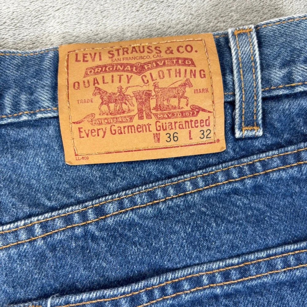 Levi's‎ 378 Y2K 2001 Relaxed Straight leg Jeans Mens 36x32 Blue Good Faded